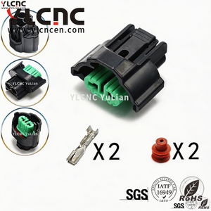 YLCNC 6189-0935 2 PIN H11 Fog Lamp Plug DJ70239-2.8-200