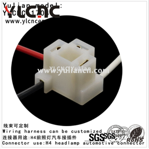 YLCNC 3 PIN H4 Headlamp Automotive Connector Automotive Wire Harness Repair Connector