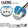 YLCNC 3 PIN Xenon Headlamp Ceramic Hb5 9004 Lamp Holder Connector Sealed Auto Wire Harness Plug