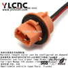 YLCNC 3 PIN Turn Signal Lamp Brake Lamp Xenon Lamp LED Light Wedge T20 Socket Wire Harness Electrical Connector