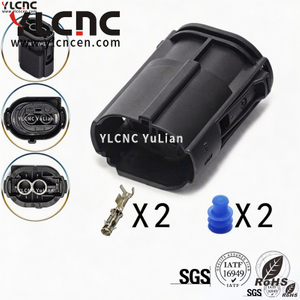 YLCNC 1-967096-1 2 PIN Electronic Gasoline Fuel Pump Connector DJ30251B-2.5-200-Y