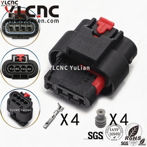 YLCNC 4-1456426-1 4 PIN Automobile Oxygen Sensor Connector DJ7042TA-1.2-200