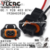 YLCNC 1 928 403 874 2 PIN Automobile Diesel Common Rail Fuel Injector Plug Waterproof Harness Plug