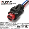 YLCNC 4 PIN Automotive Air Conditioning Pressure Switch Sensor Harness Plug Auto Wiring Harness Housing