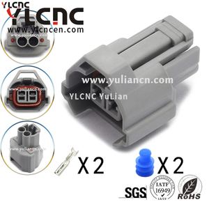 YLCNC 6189-0035 2 PIN Fuel Injector Nozzle Connector DJ7024AY-2-208-P