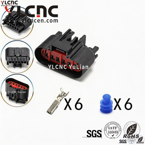 YLCNC E-2162-001 6 PIN Gas Pedal Plug DJ7062B-2.2-200