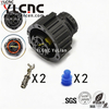 YLCNC 1813137-1 2 PIN Automobile Headlamp Connectors DJ30221-2.5-200