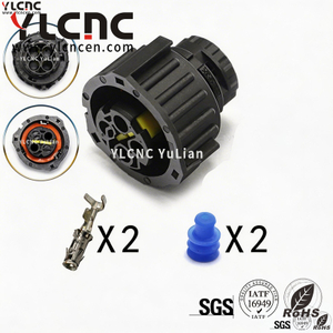 YLCNC 1813137-1 2 PIN Automobile Headlamp Connectors DJ30221-2.5-200