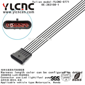 YLCNC 282108-1 6 PIN Led light Automotive harness socket