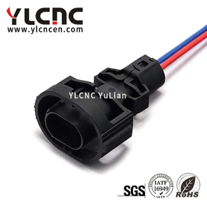 YLCNC 2 PIN Car Reverse Sensor Plug Automotive Wire Harness Replacement Plug