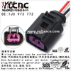 YLCNC 1j0 973 772 2 PIN Automobile Water Jet Motor Turbocharger Plug Sealed Auto Wire Harness Plug