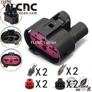 YLCNC 1JO 906 234 4 PIN Automotive Radiator Electronic Fan Connector DJ7043-6.3/9.5-200-P
