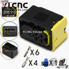 YLCNC 0-1670898-1 10 PIN J6P Headlight Socket for Automobiles/heavy Trucks DJ7106Y-1.5/2.8-200