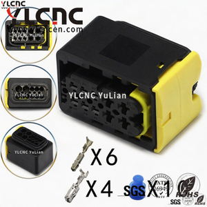 YLCNC 0-1670898-1 10 PIN J6P Headlight Socket for Automobiles/heavy Trucks DJ7106Y-1.5/2.8-200