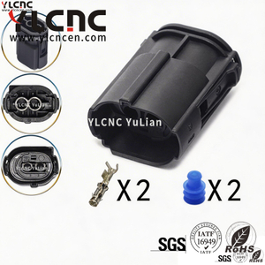 YLCNC 1-967096-1 2 PIN Electronic Gasoline Fuel Pump Connector DJ30251C-2.5-200-Y