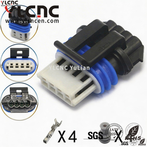 YLCNC 15439568 4 PIN Automotive Intake Temperature And Pressure Sensor Connector DJ7043YB-1.5-200-P