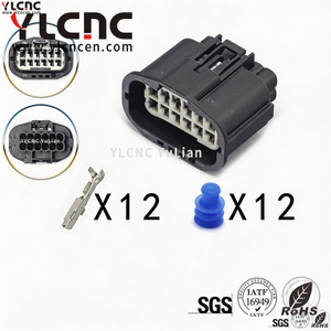 YLCNC 7283-2432-30 12 PIN Front Rod Radar Harness Plug DJ7127-1.5-200