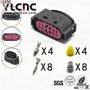 YLCNC 1J0 941 165 12 PIN Xenon Headlamp Plug DJ7125A-1.5/3.5-200