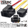 YLCNC 3 PIN H4 Headlamp Socket Automotive Wire Harness Replacement Plug