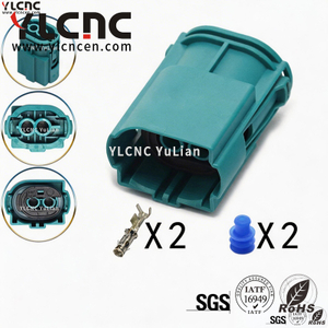 YLCNC 5-963564-1 2 PIN Gasoline Pump Fuel Pump Connector DJ30251D-2.5-204