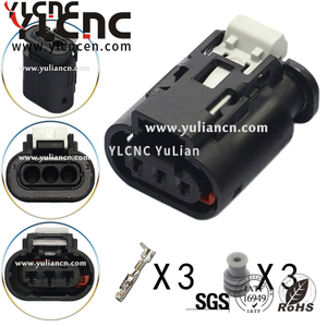 YLCNC 10092976 3 PIN Automotive Cummins Crankshaft Position Sensor Connector DJ7031FA-1.2-21