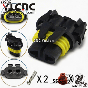 YLCNC 12059183 2 PIN Automotive Headlight Xenon Lamp 9005/9006/9012 Male Plug DJY7024-3-200