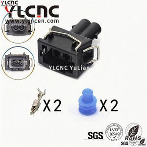 YLCNC 357 972 752 2 PIN Car Injector Ignition Coil Connector DJ7024-3.5-200