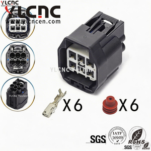 YLCNC 7287111630 6 PIN Front And Rear Switch Harness Plug DJ7061BB-2.8-200