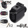YLCNC 6E0 973 702 2 PIN Front And Rear Wheel Speed ABS Sensor Connectors DJ7026B-1.5-200-Y