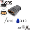 YLCNC 987891201 10 PIN Headlight Plug DJ7105K-1.5-100-P