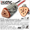 YLCNC Dt06-3s 3 PIN Automotive Speed Sensor Wiring Harness Connector Automotive Harness Socket