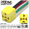 YLCNC 5 PIN Car 5-PIN Relay Socket 12v Multi Way Wire Harness Connector