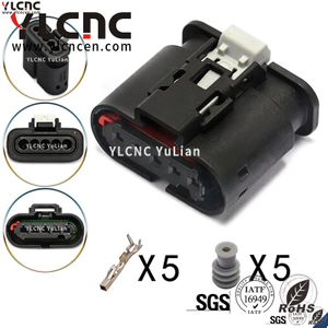YLCNC 9408621 5 PIN Adjust The Solenoid Valve Plug DJ70515A-1.2-200-P