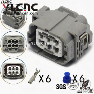 YLCNC 90980-91108 6 PIN Hino Denso Rail Pressure Sensor Plug DJ70622-2.2-208-Y