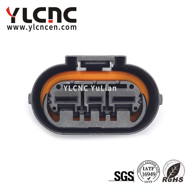 YLCNC 1670372-1 3 PIN BMW Rear Brake Sub Pump Plug DJ4031-2.8/4.8-200