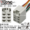 YLCNC 57.830.059 10 PIN Lada Automotive Connectors Wire Harness Connector Kit