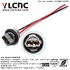 YLCNC 2 PIN LED Bulb Brake Light T20 Socket Automotive Wire Harness Disconnect Connector