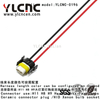 YLCNC 2 PIN H11 H8 H9 Headlights Fog Lamps Ceramic Connector Plug Automotive Wire Harness Repair Connector