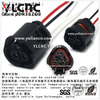 YLCNC 1j0973203 3 PIN Triangular Temperature Control Switch, Thermal Sensitive Switch, Sensor Plug Wire Harness Socket