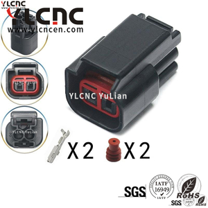 YLCNC 3U2Z-14S411-SLA 2 PIN Injector Connector DJ7029F-1.5-200
