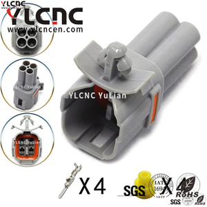 YLCNC 6188-0217 4 PIN Automobile Headlight Fog Lamp DJ7043A-2-108-P