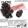 YLCNC E-5646 2 PIN Fuel injector connector Sealed auto wire harness plug