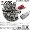 YLCNC 176143-2 2 PIN Automotive radiator cooling fan connector wiring harness Wire harness connector kit