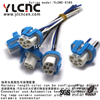YLCNC 3 PIN Automotive Headlights Headlights Fog Lamp Ceramic Connector Plug Multi Way Wire Harness Connector