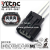 YLCNC 6189-0887 3 PIN Honda Headlamp Automotive Wire Harness Cable Assembly