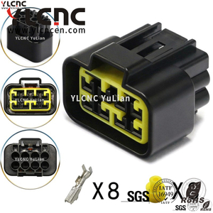 YLCNC FW-C-8F-B 8 PIN Hall Wiring Harness Connectors DJ7083Y-2.3-200-P