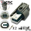 YLCNC 9-967644-1 2 PIN Reversing Radar Connector DJ7021T-0.6-208-P