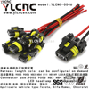 YLCNC 2 PIN 9005 9006 Hb3 Hb4 H11 H8 H9 LED Headlamp Fog Lamp Connector Wire Harness Connector Kit