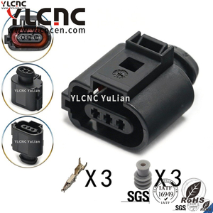 YLCNC 1J0 973 703B 3 PIN Engine Harness Sensor Plug DJ7033C-1.5-200