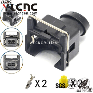 YLCNC 1287013003 2 PIN Engine Injector Injector Connector DJ7024B-3.5-200-P